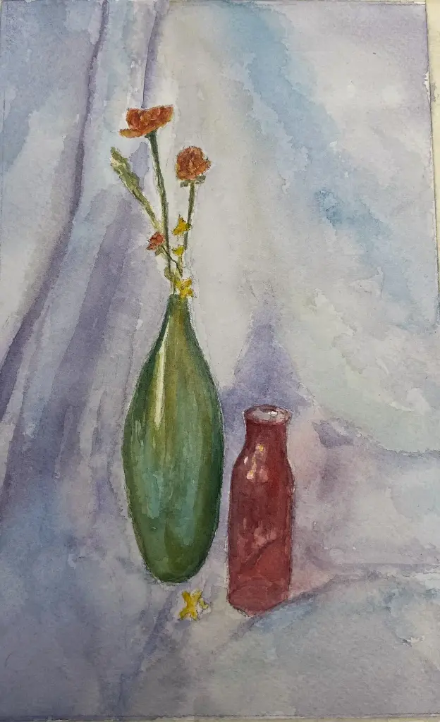 Still Life 5x8 original watercolor