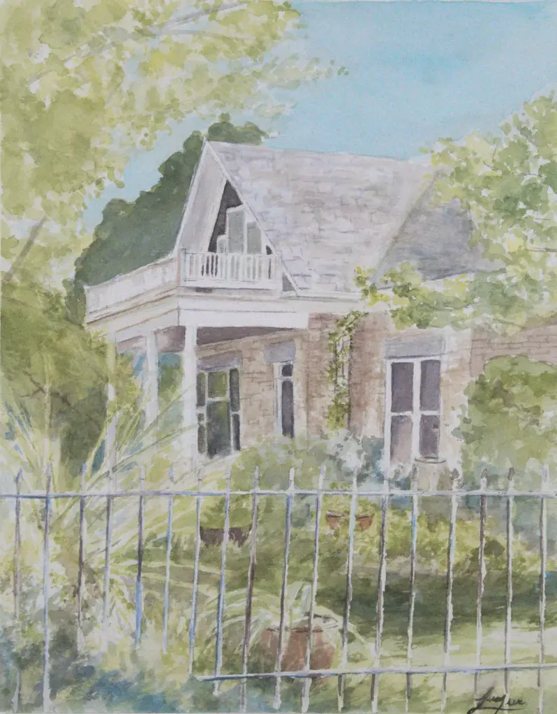 The Hidden Garden 8x10 Watercolor