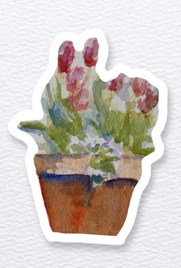 Flowerpot Sticker