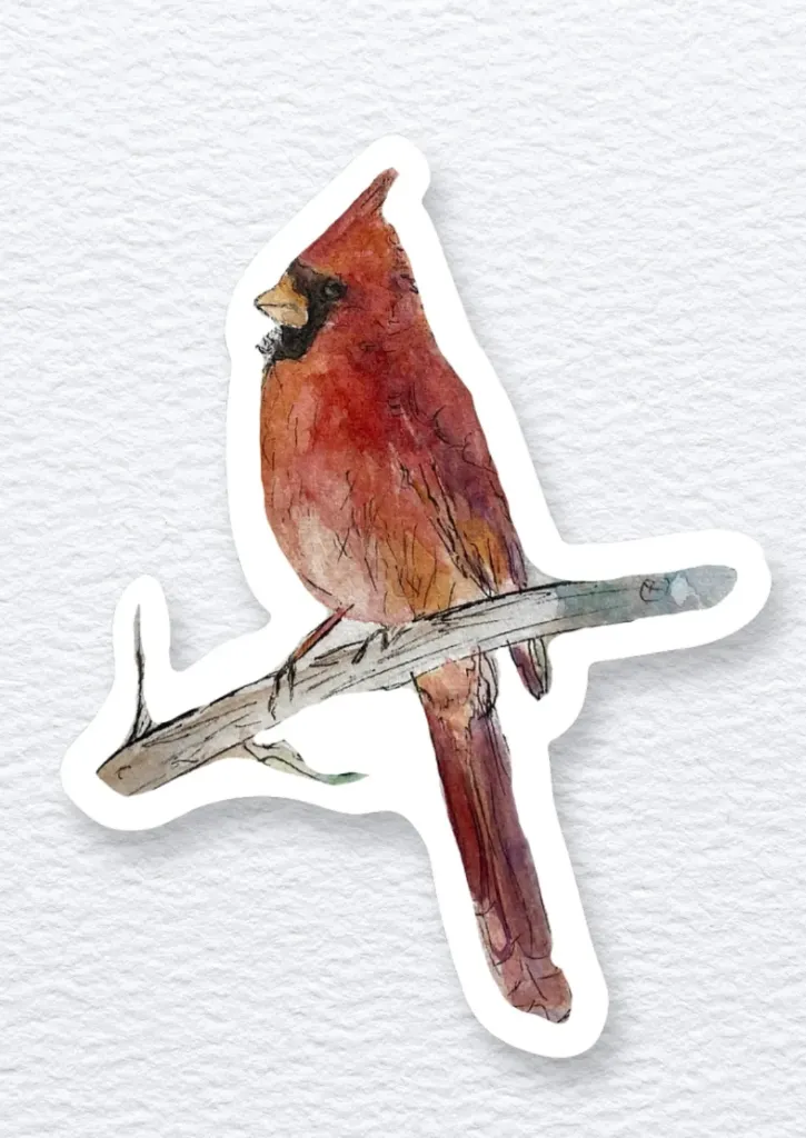 Cardinal Sticker