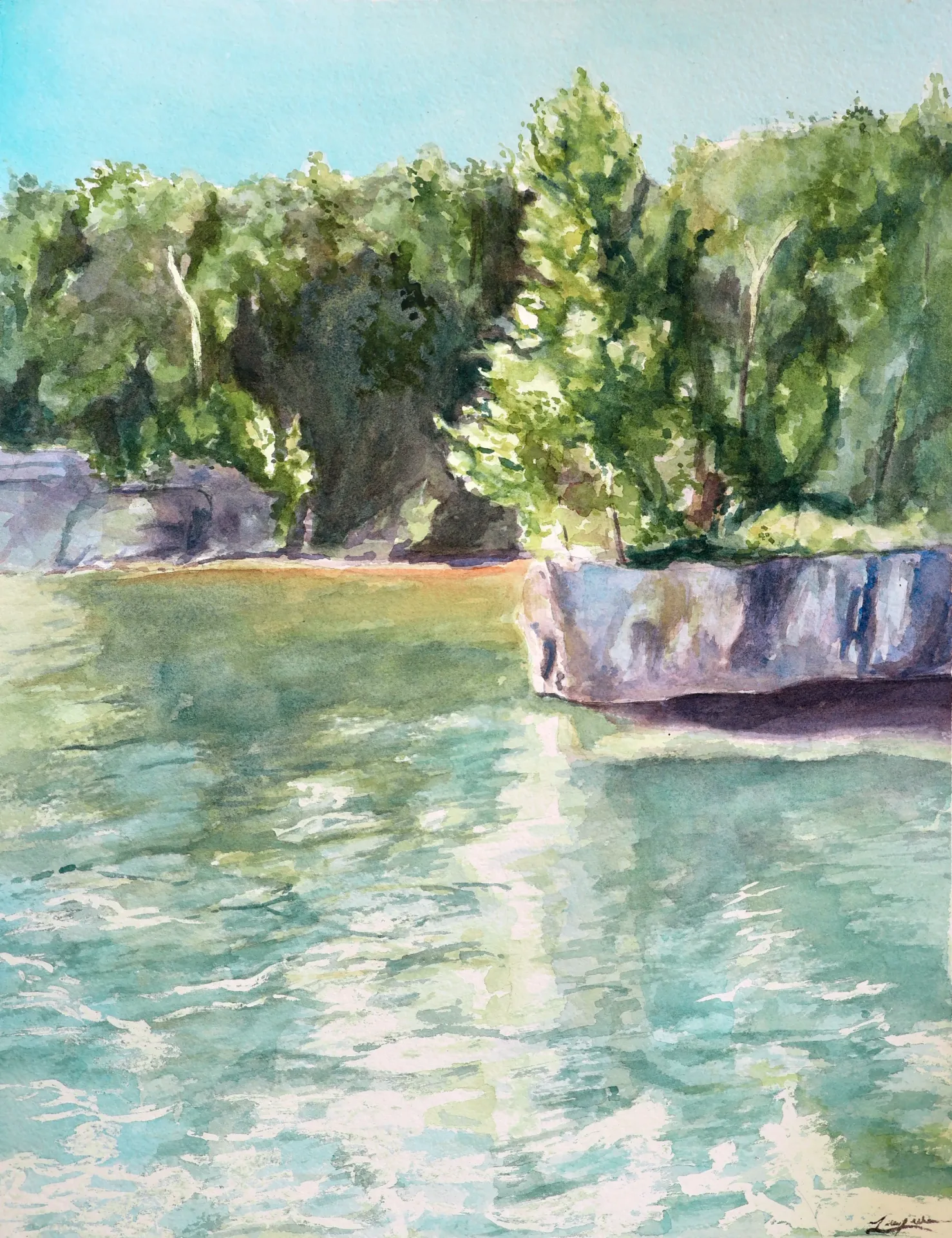 Apostle Islands 14x18 Watercolor