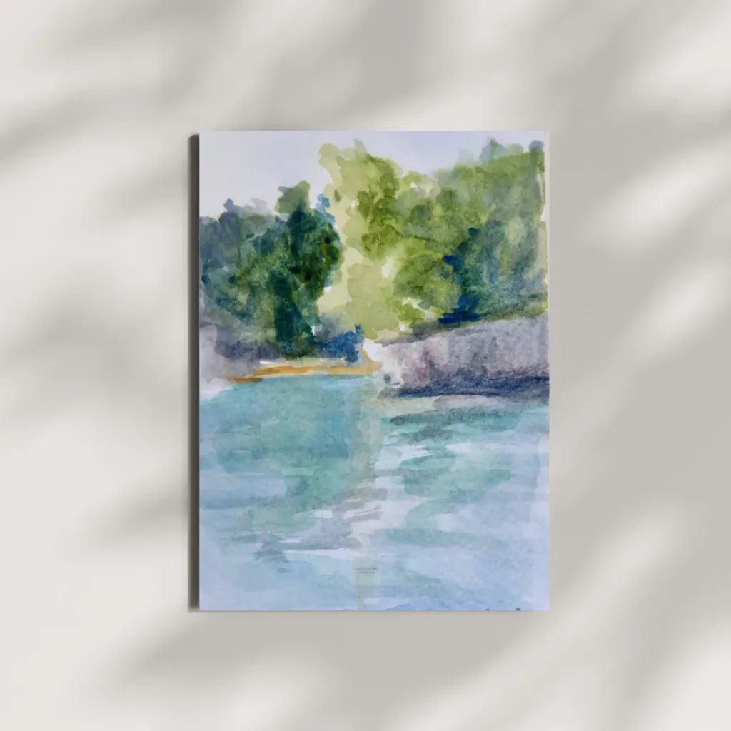 The Little Tree (Watercolor Sketch) 4x6