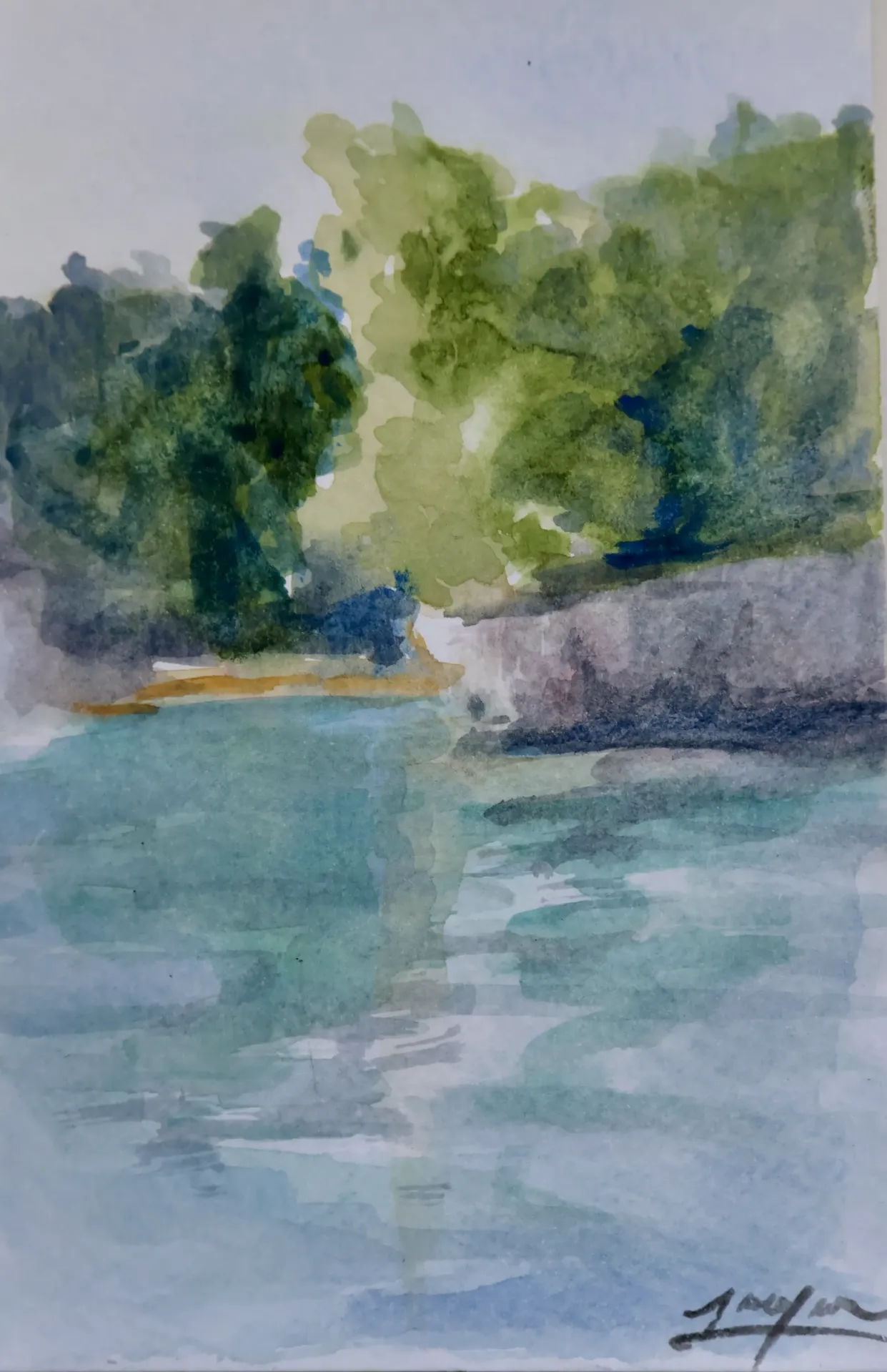 The Little Tree (Watercolor Sketch) 4x6