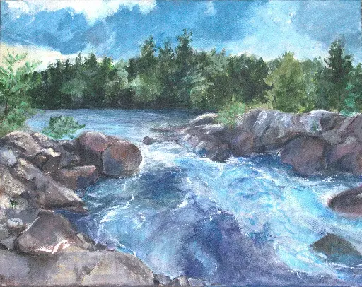 Luminous Waters 16x20 original acrylic